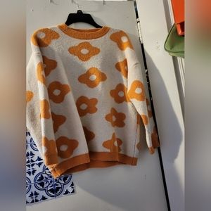 Yesstyle Flower Print Sweater